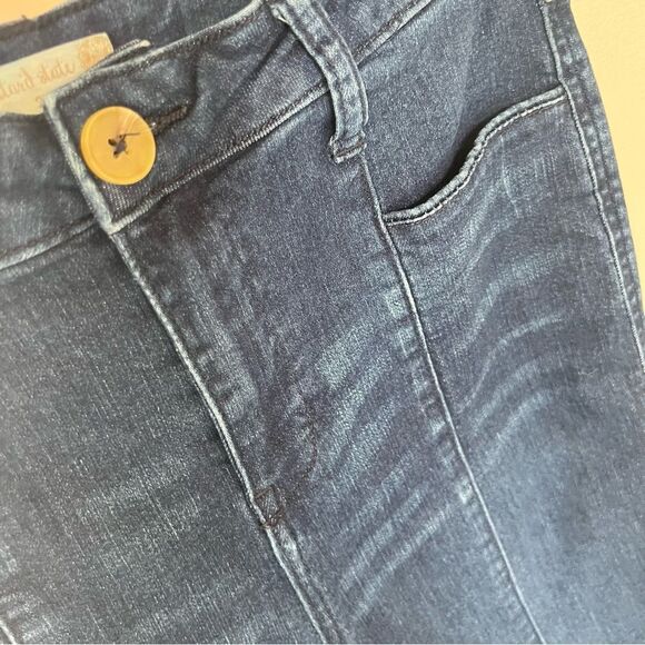 Y2K Altar’d State High Waist Wide Flare Bell Denim Dark Wash Boho Jeans Size 27 - Picture 4 of 11